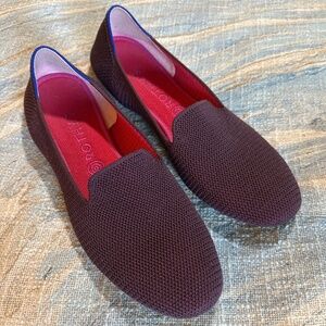 Rothy’s loafer flats in W11 (discontinued maroon-purple weave)